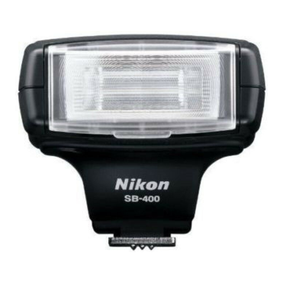 Nikon SB-400 Instruction Manual