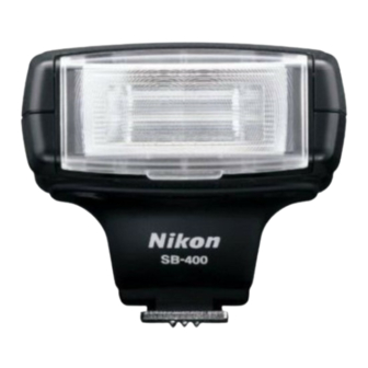 Nikon SB-400 User Manual