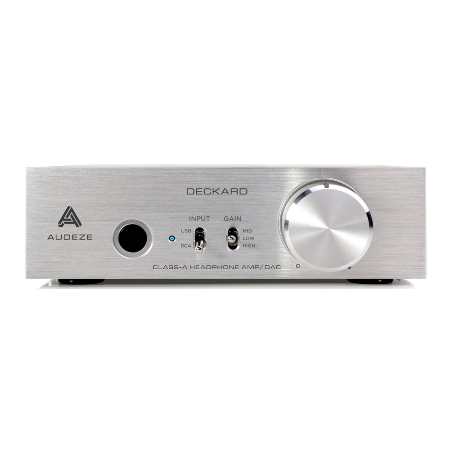 Audeze DECKARD Manual