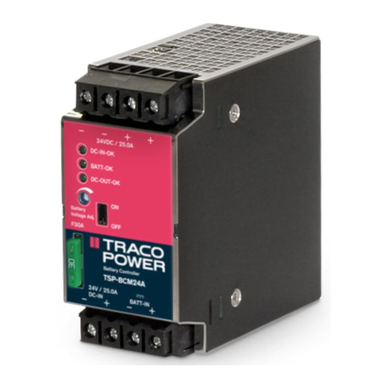 TRACO POWER TSP-BCM12 Operating Instructions Manual