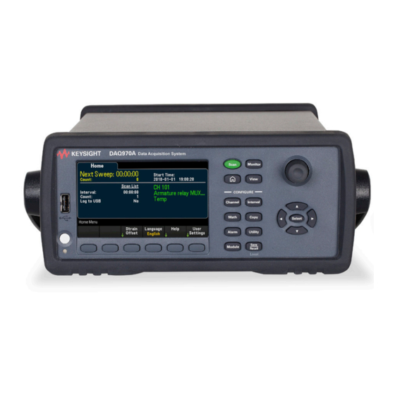 Keysight Technologies DAQ970A Technical Overview