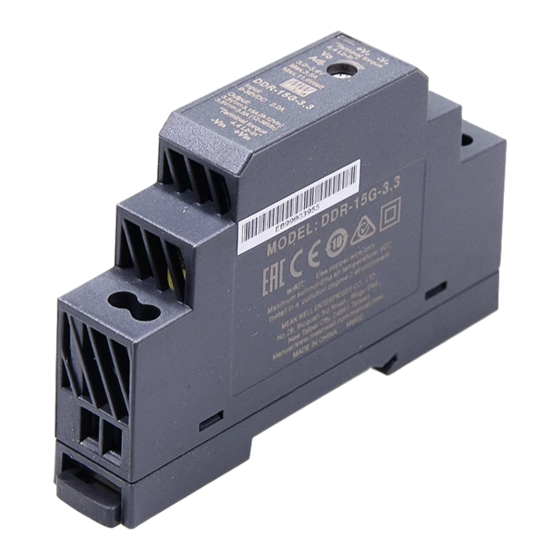 MW DDR-15 Series Installation Manual