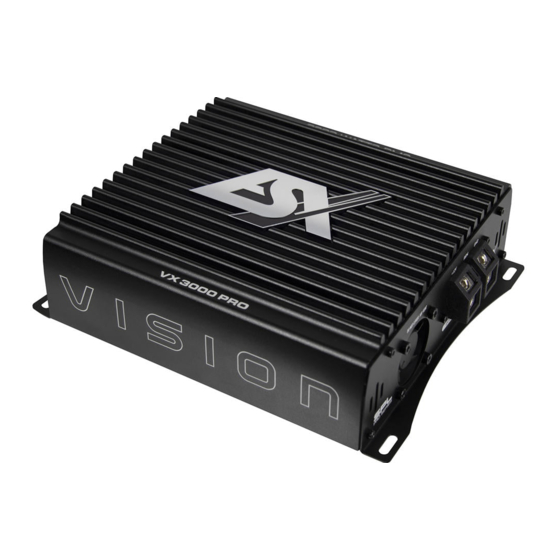 ESX Vision VX 3000 PRO Owner's Manual