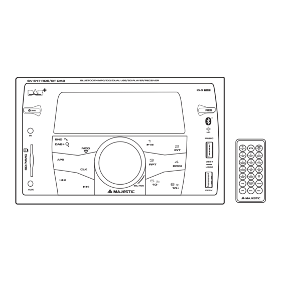 Majestic SV 517 RDS/BT DAB Manual