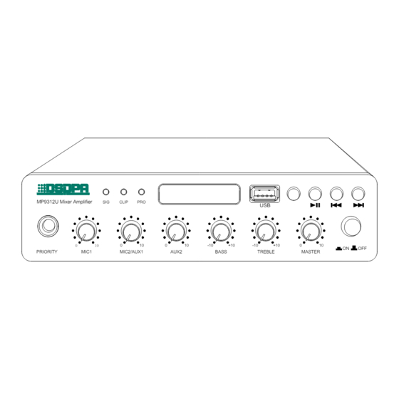 DSPPA MP9312 Operation Instructions Manual