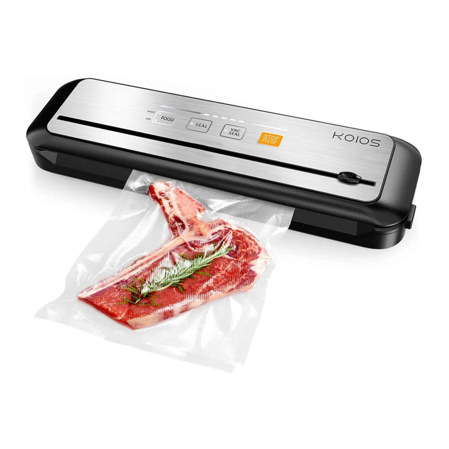 KOIOS VS6621 - Vacuum Sealer Manual