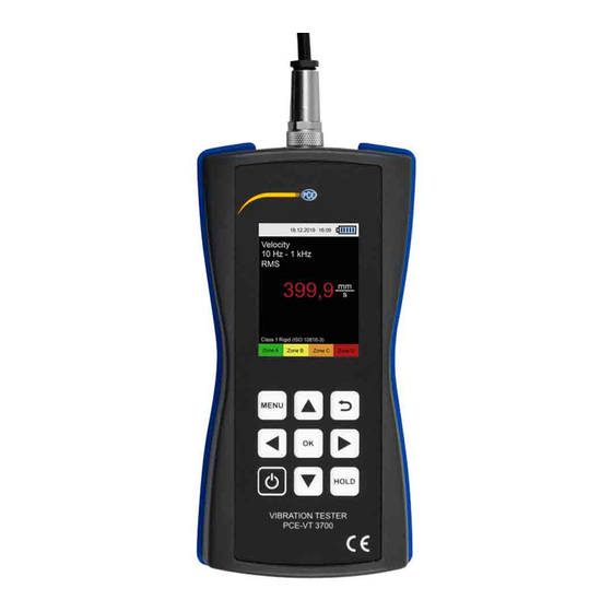 PCE Instruments PCE-VT 3700 User Manual