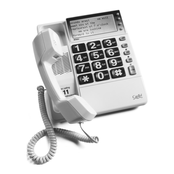 Ultratec CAPTEL 200 Using Manual