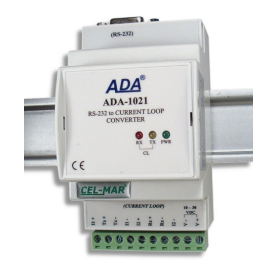 CEL-MAR ADA-1021 User Manual