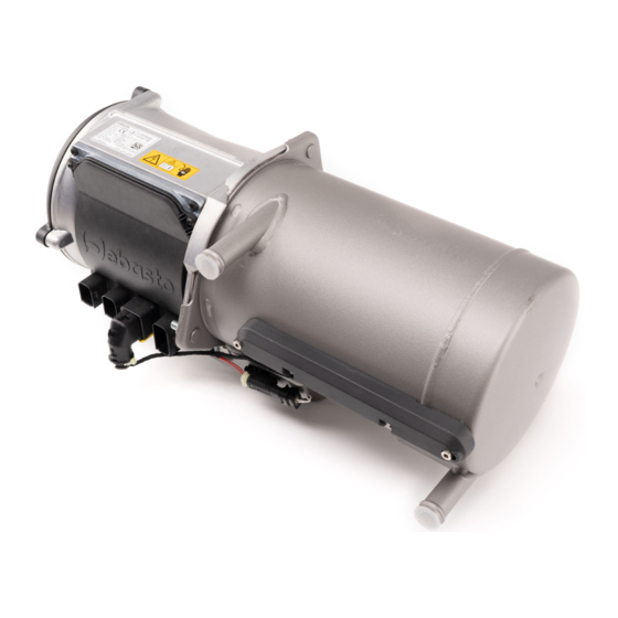 Webasto Thermo Top Pro 120 Operating Instructions Manual