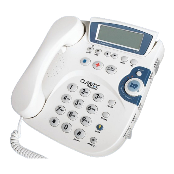 Clarity Professional C2210 Specifications