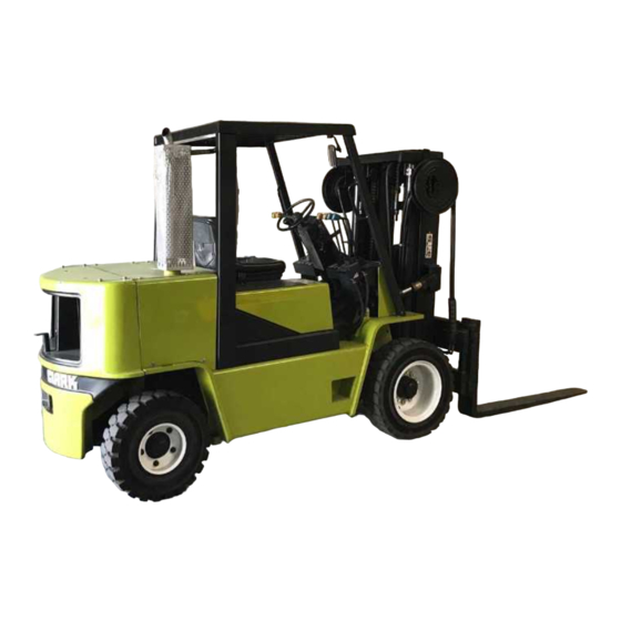 Clark GPX 40 Operator's Manual