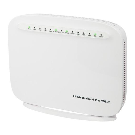 User Manuals: TeleWell TW-EAV510-AC ADSL2+/VDSL2 Router