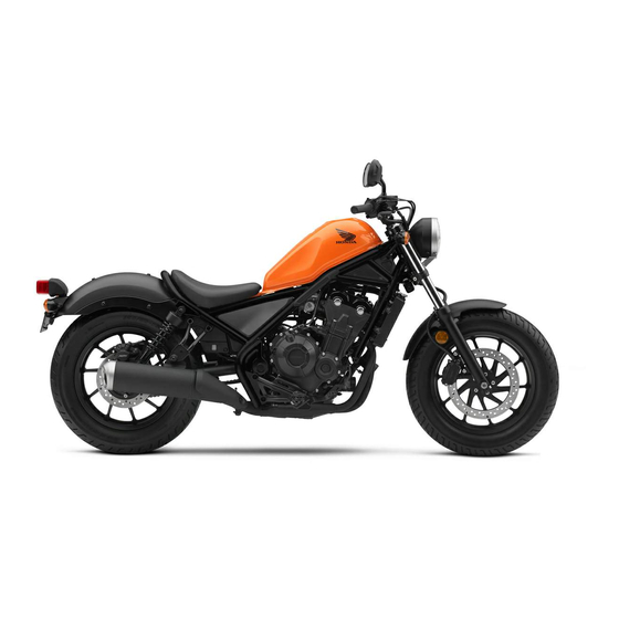 Honda CMX500A REBEL 2020 Owner's Manual