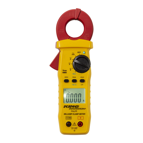 User Manuals: King Innovation KING 95 Clamp Meter