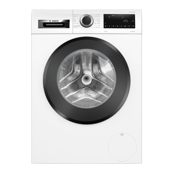 Bosch WGG2540BSN User Manual And Installation Instructions