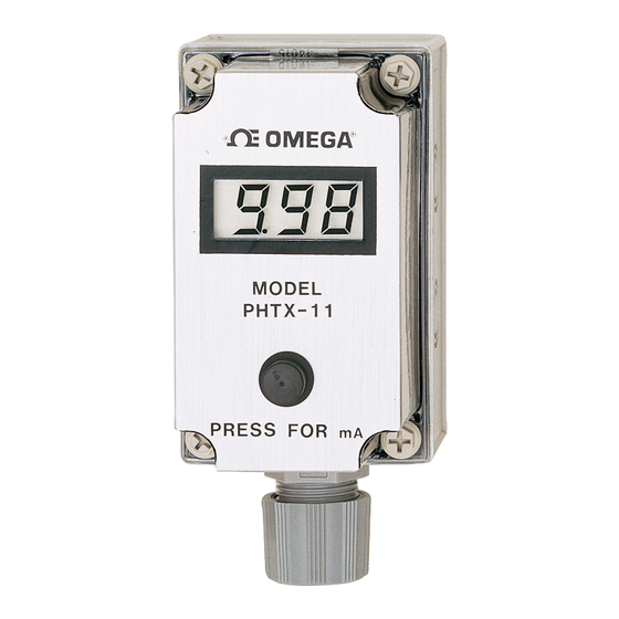 Omega PHTX-11 User Manual
