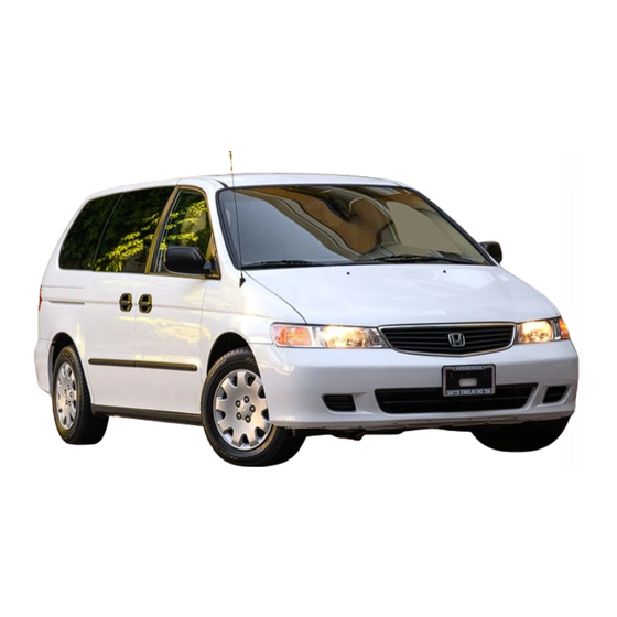 Honda 2000 Odyssey Owner's Manual