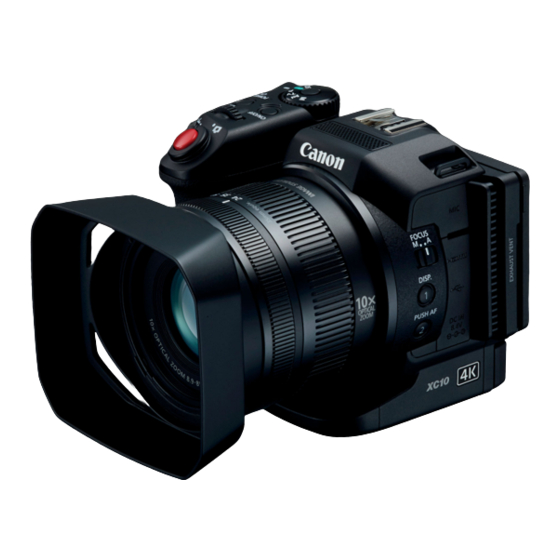 Canon XC10 Quick Start Manual