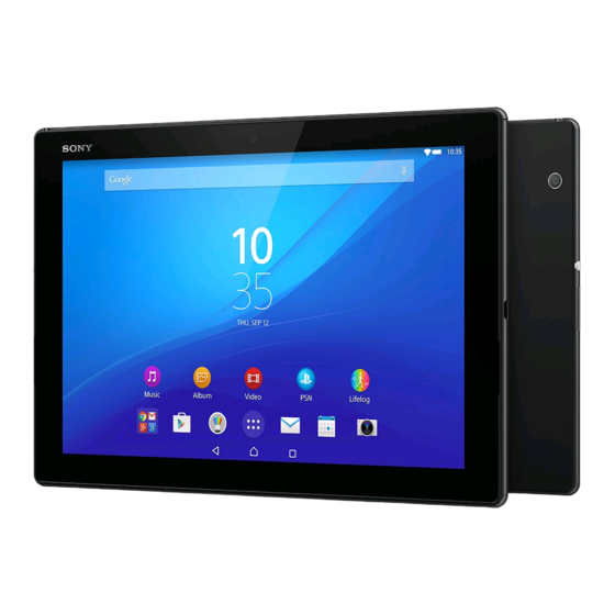 Sony Xperia Z4 Basic Manual