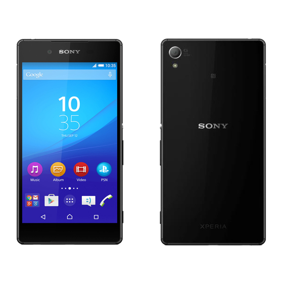 Sony Xperia Z4 User Manual