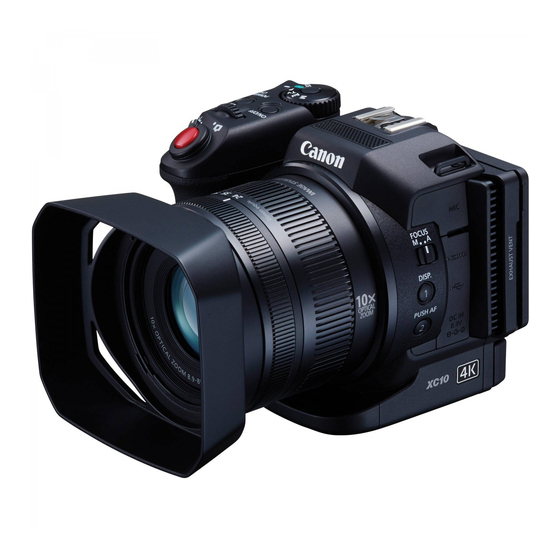 Canon XC10 Instruction Manual