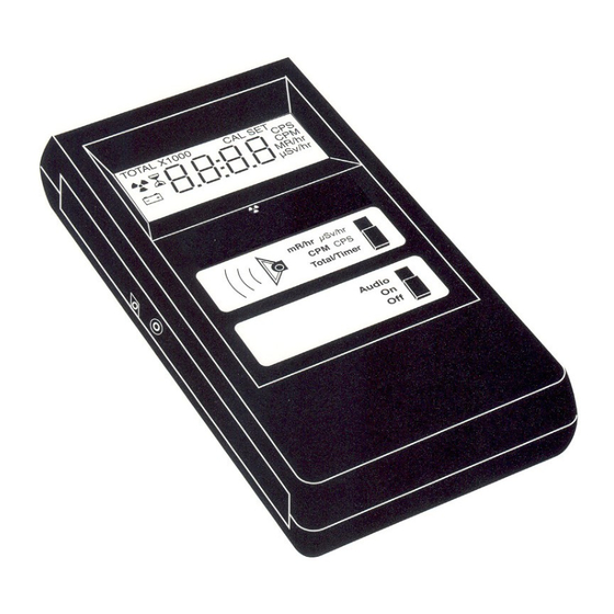 Mengliang Instrument palmRAD 907 Operating Manual