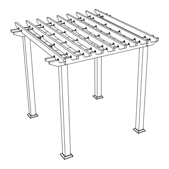 Leadvision WPC PERGOLA Installation Instructions Manual