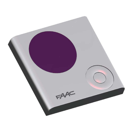 FAAC T-MODE TM XT1 M 433 Manual