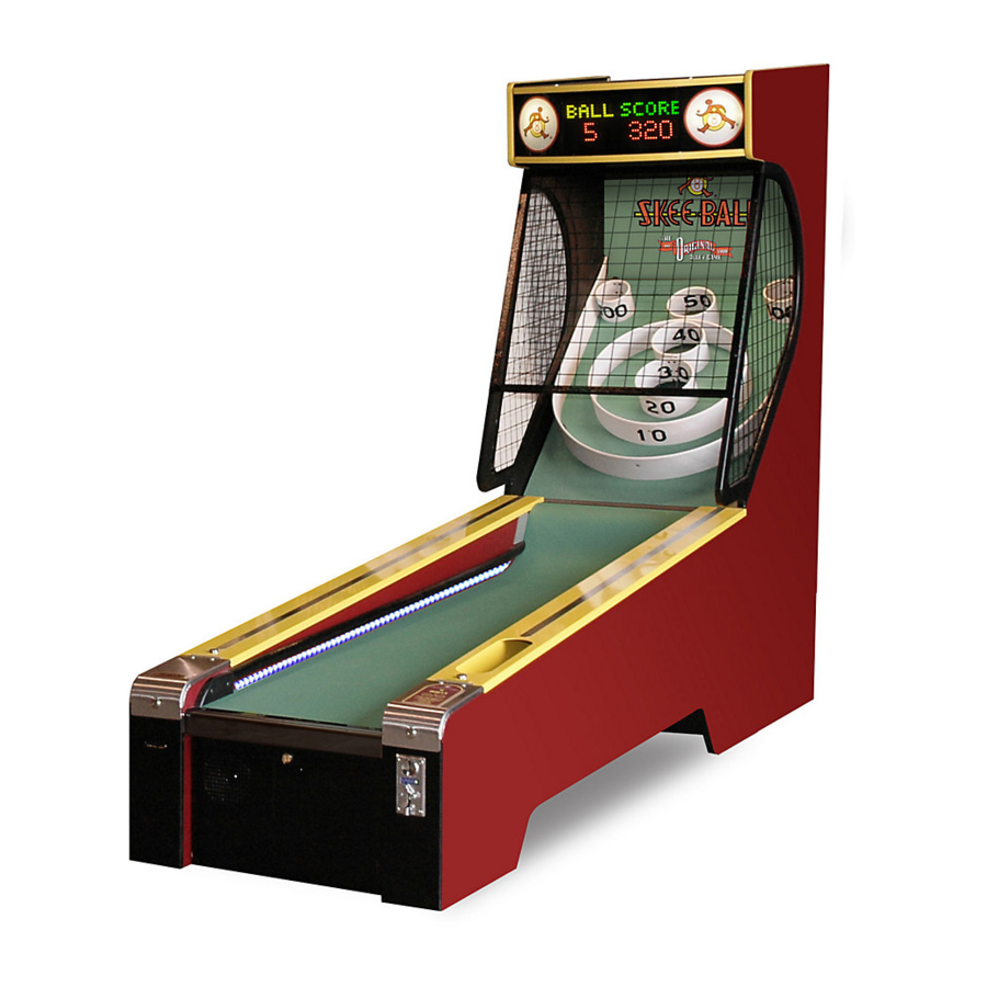 Bay-Tek Skee Ball Arcade Game Machine Manuals