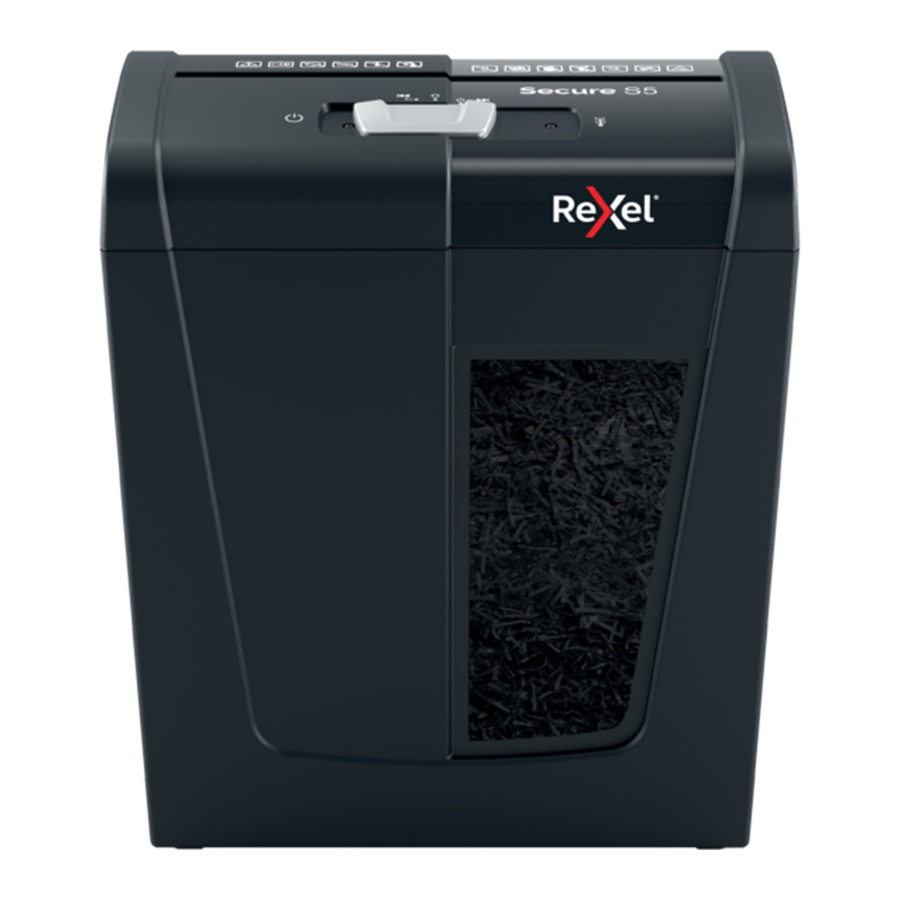 Rexel Secure S5 Instruction Manual