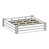 New England Arbors White Garden Bed with GroGrid Assembly Instructions