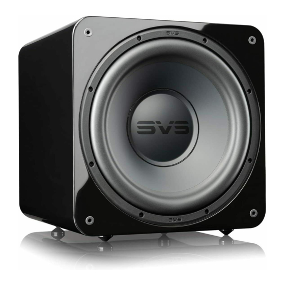SVS SB-1000 Pro Owner's Manual