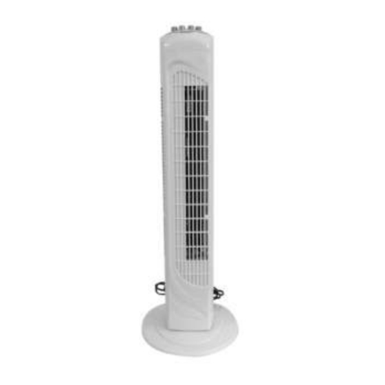 User Manuals: AREBOS AR-HE-TV2950 Tower Fan
