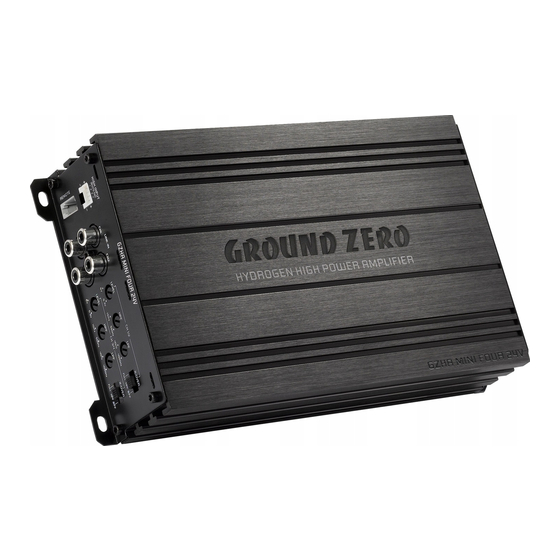 Ground Zero GZHA MINI FOUR 24V Manuals