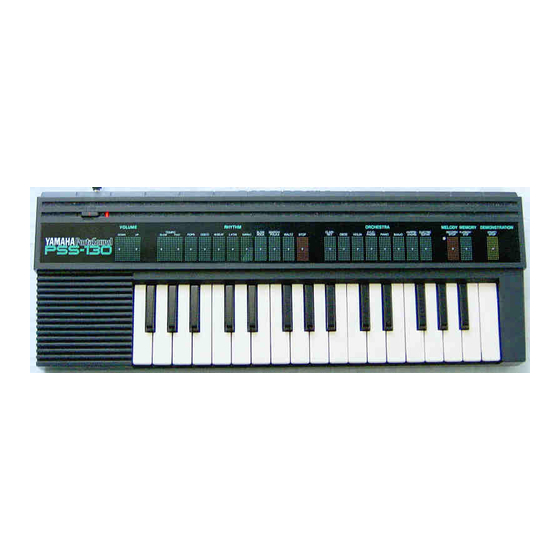 Yamaha PortaSound PSS-130 Owner's Manual