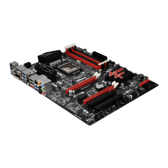 ASROCK Fatal1ty Z77 Performance Series Quick Installation Manual