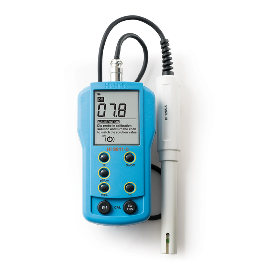 Hanna Instruments HI 9811-5 Instruction Manual