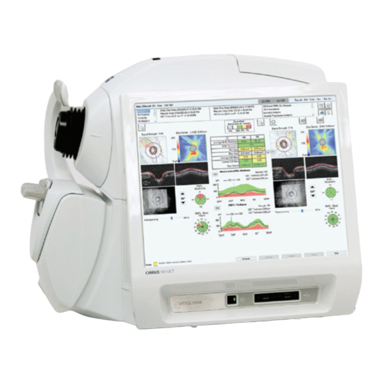 Zeiss CIRRUS Quick Start Manual
