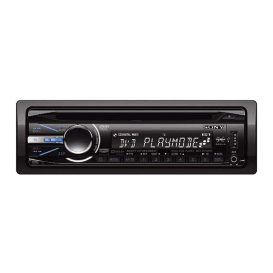 Sony MEX-DV1600U Installation/Connections