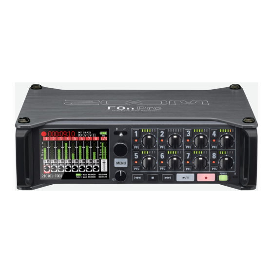 Zoom F8n Pro Supplementary Manual