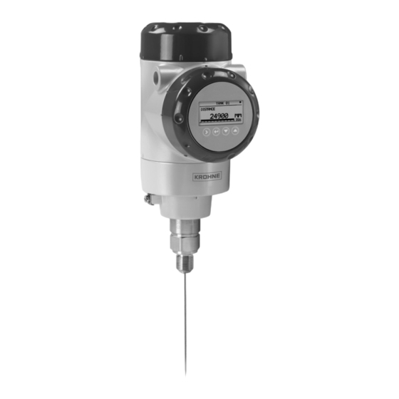 KROHNE OPTIFLEX 2200 C/F Supplementary Instructions Manual