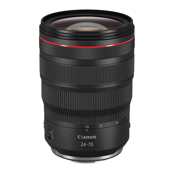 Canon RF 24-70mm F2.8 L IS USM Lens Manuals