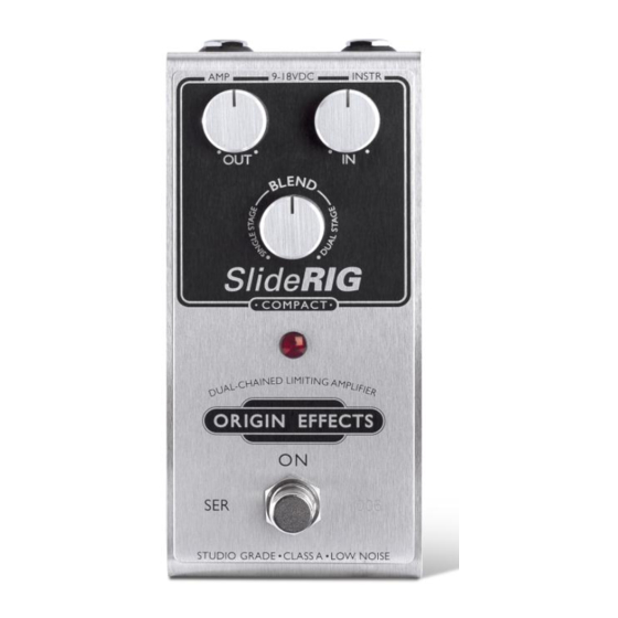 Origin Effects sliderig User Manual