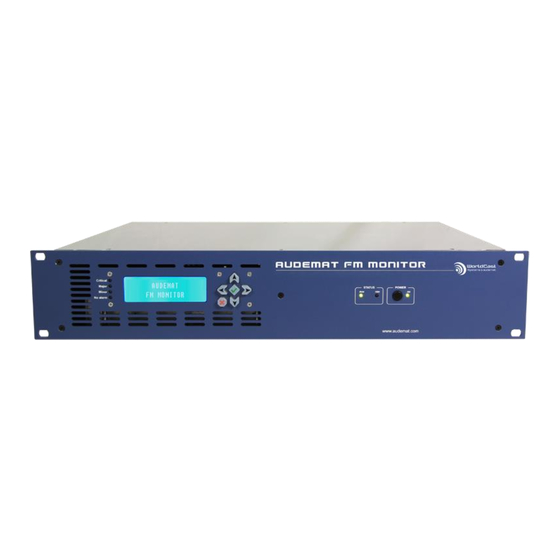 Worldcast Systems Audemat FM Monitor User Manual