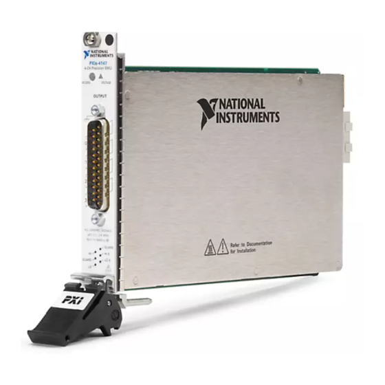 National Instruments PXIe-4147 Manuals
