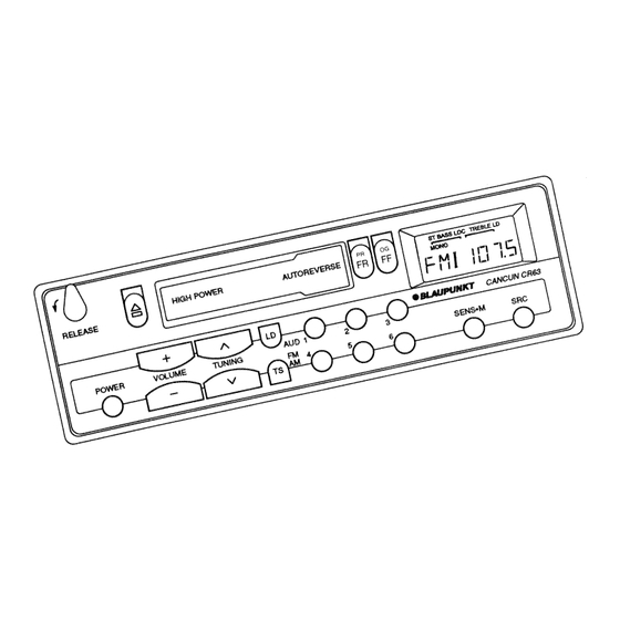 Blaupunkt Cancun CR63 User Manual