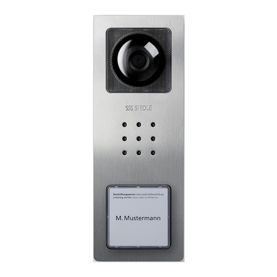 SSS Siedle Compact CV 850-1-04 E Product Information