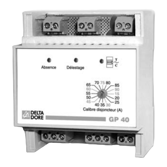 DELTA DORE GP 40 Installation