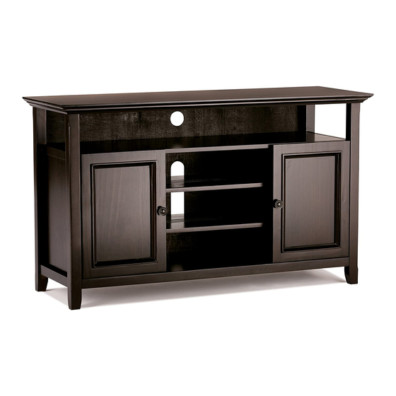 Simpli Home NT-AXCAMH-TV-BL Assembly Manual